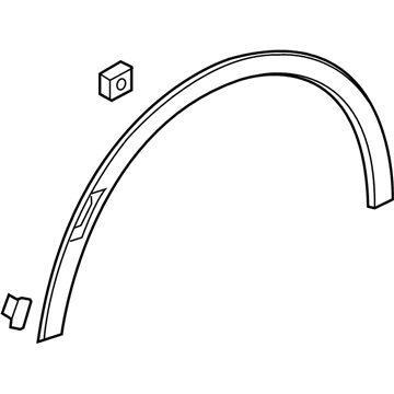 GM 84096067 Molding Assembly, Front Wheel Opening *Service Primer