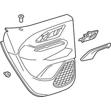 GM 84428191 Trim Assembly, Rear S/D *Artemis