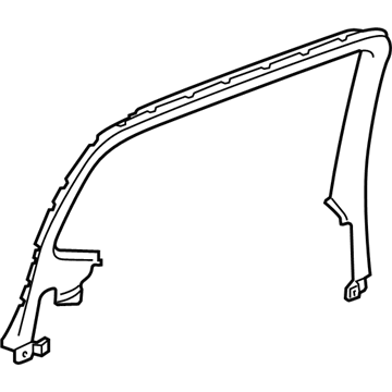 GM 84098369 Molding Assembly, Rear Side Door Window Garnish