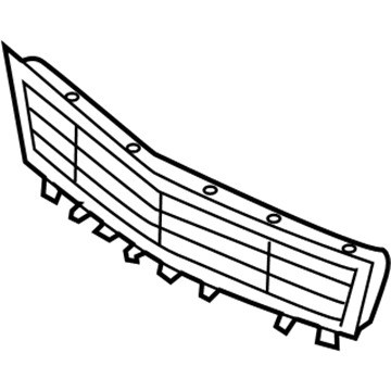 GM 88973372 Grille,Radiator Lower *Black