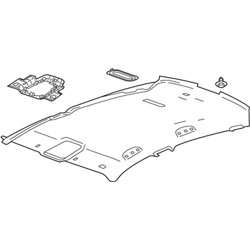 GM 22910377 Panel Assembly, Headlining Trim *Black