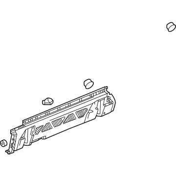 GM 84861629 Molding Assembly, Rkr Pnl *Carbon Flasht