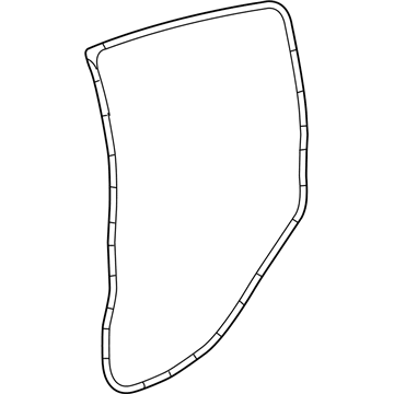 GM 42541955 Weatherstrip Assembly, Rear Side Door (Door Side)