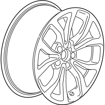 GM 22985115 Wheel, 18X9J Aluminum 32Mm Outside 115X5Xm12 Bellcrank