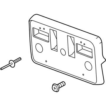 GM 84428907 Bracket Assembly, Front Lic Plt