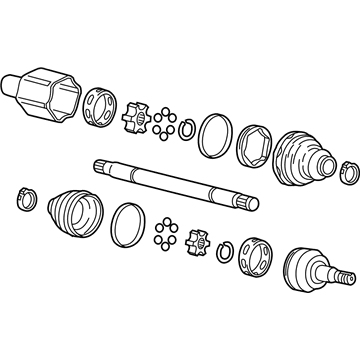 2018 Chevrolet Corvette Axle Shaft - 23301162