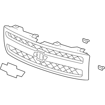 GM 22829404 Grille Assembly, Radiator *Blue U