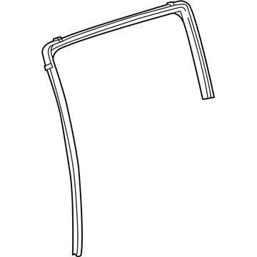 GM 42348903 Ceatherstrip Assembly, Rear Side Door Window