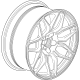 GM 86506447 WHEEL-RR *TITAN SATIN