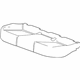 GM 23436731 Cover, Rear Seat Cushion *Titanium